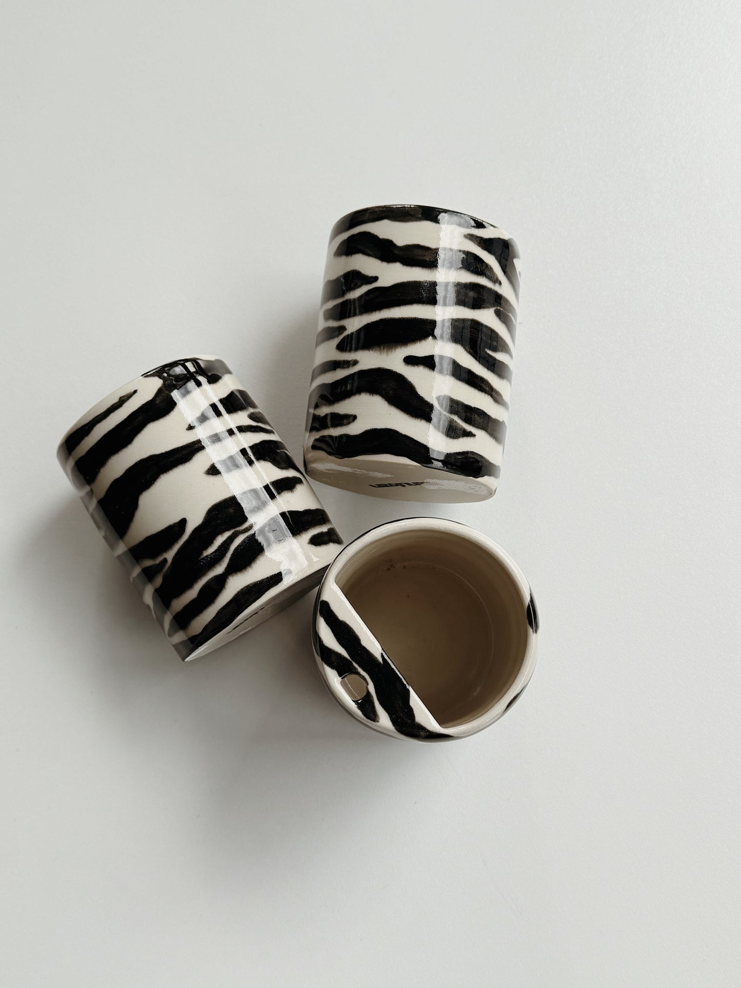 zebra stripe keep cup
