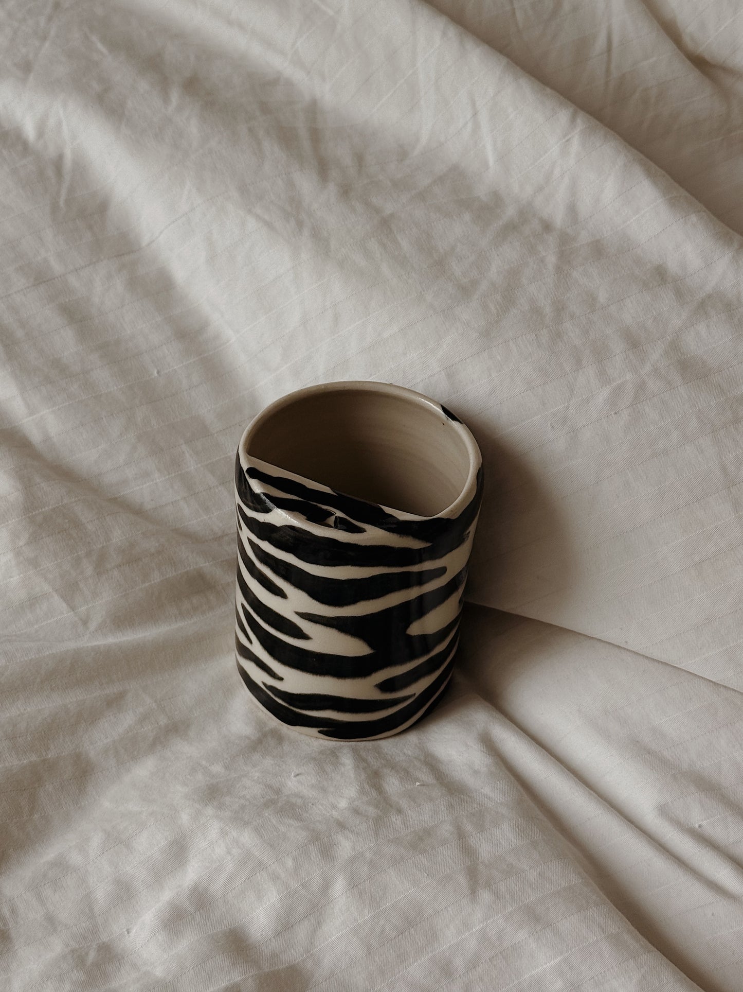 zebra stripe keep cup