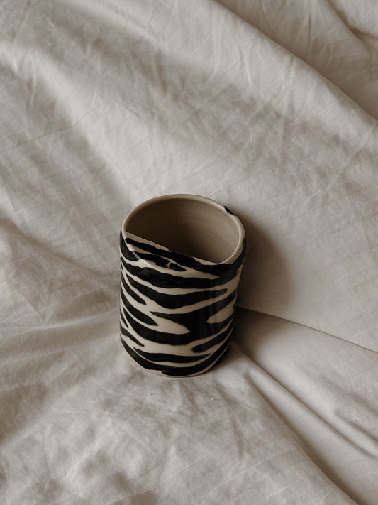 zebra stripe keep cup