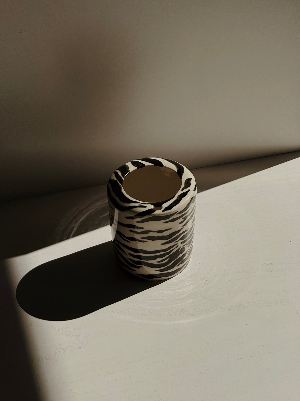 zebra stripe keep cup