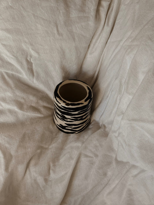 zebra stripe keep cup