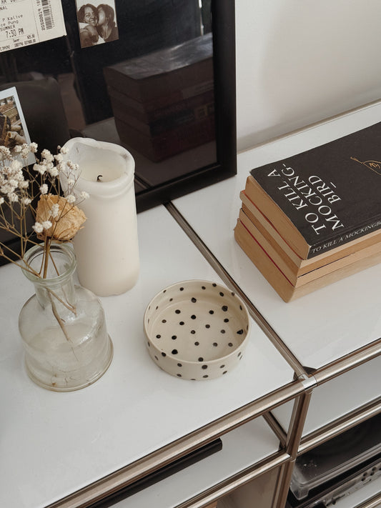 polka dot mini trinket dishes