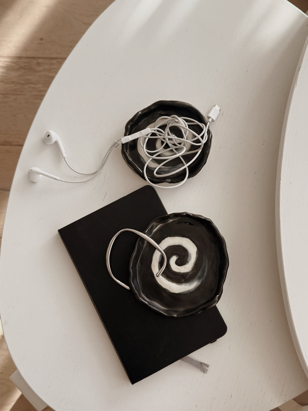 spiral trinket dish